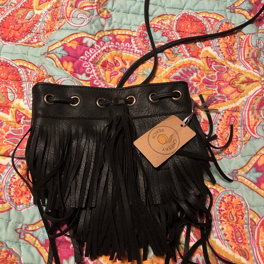 Cheeky Peach Scrunch Tassel
